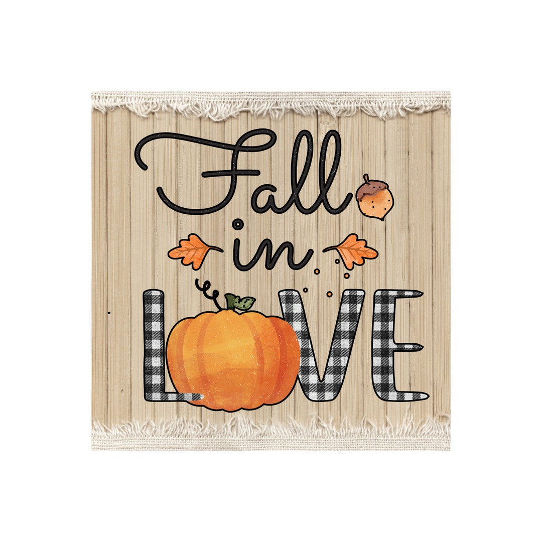 Fall in Love Sign - Etsy