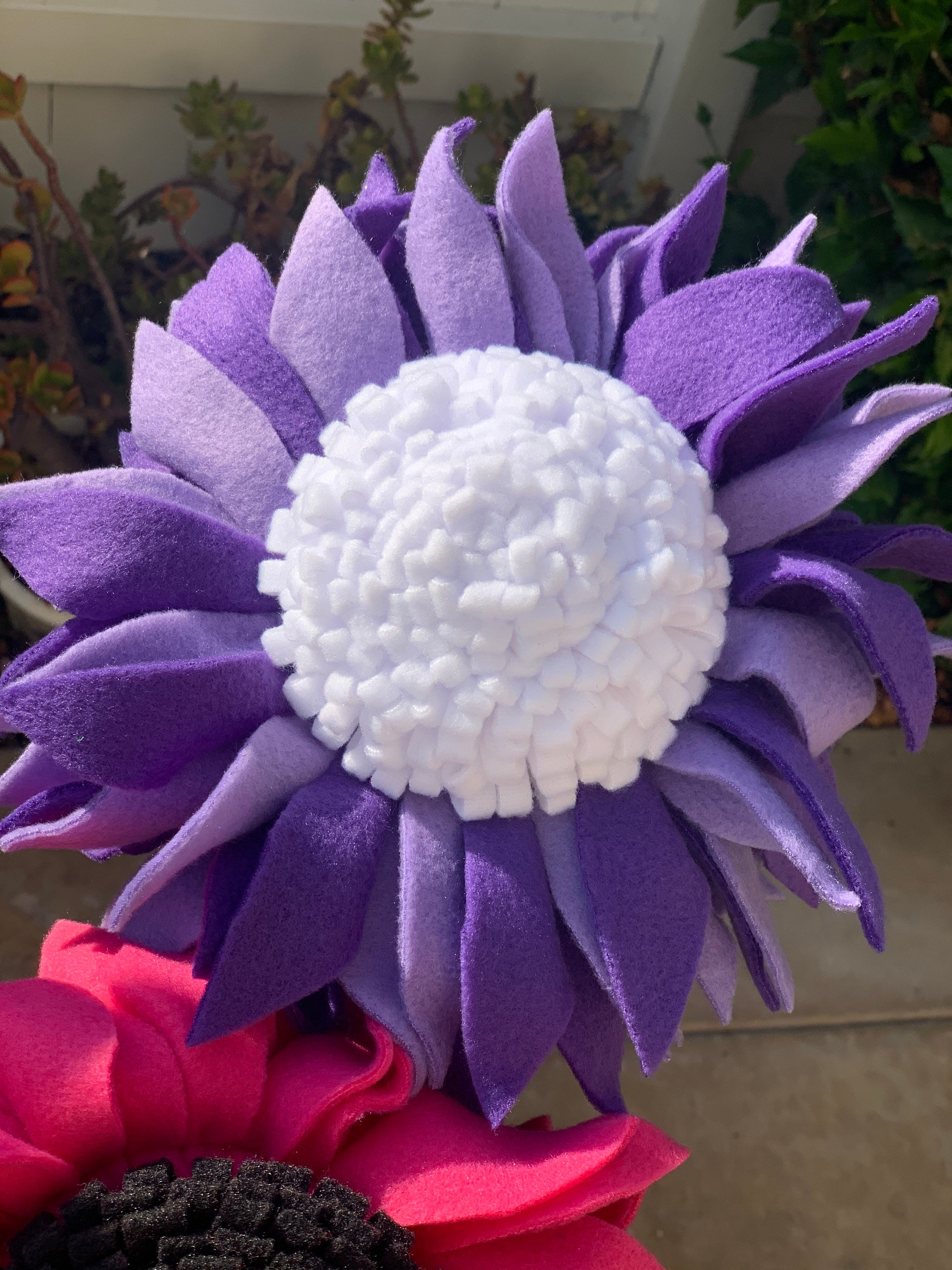 Woodpurple twotone Flower Golf Club Cover Etsy