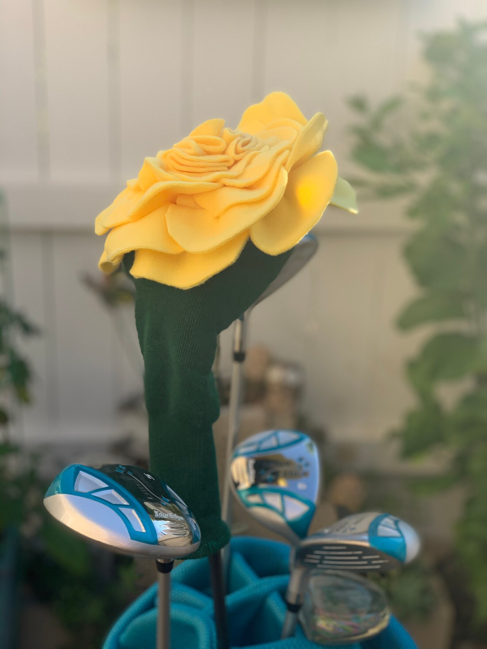 Yellow Rose Golf Club Cover Etsy