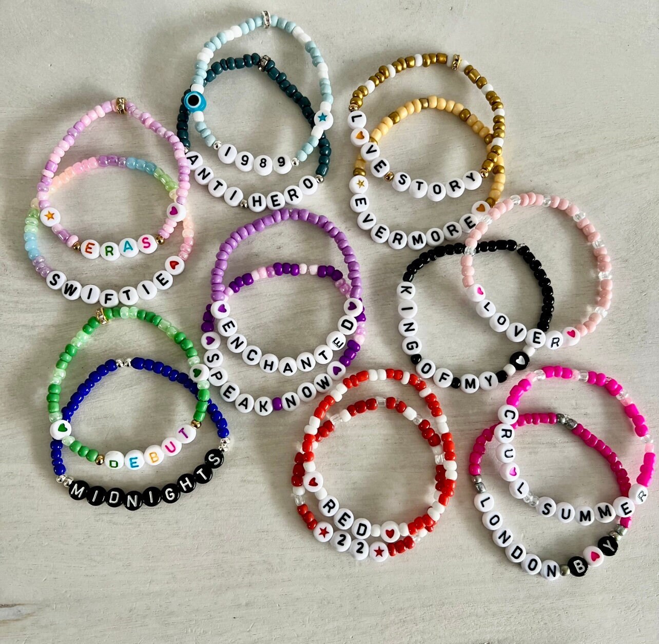 Large Size Taylor Swift the Eras Tour Friendship Bracelet