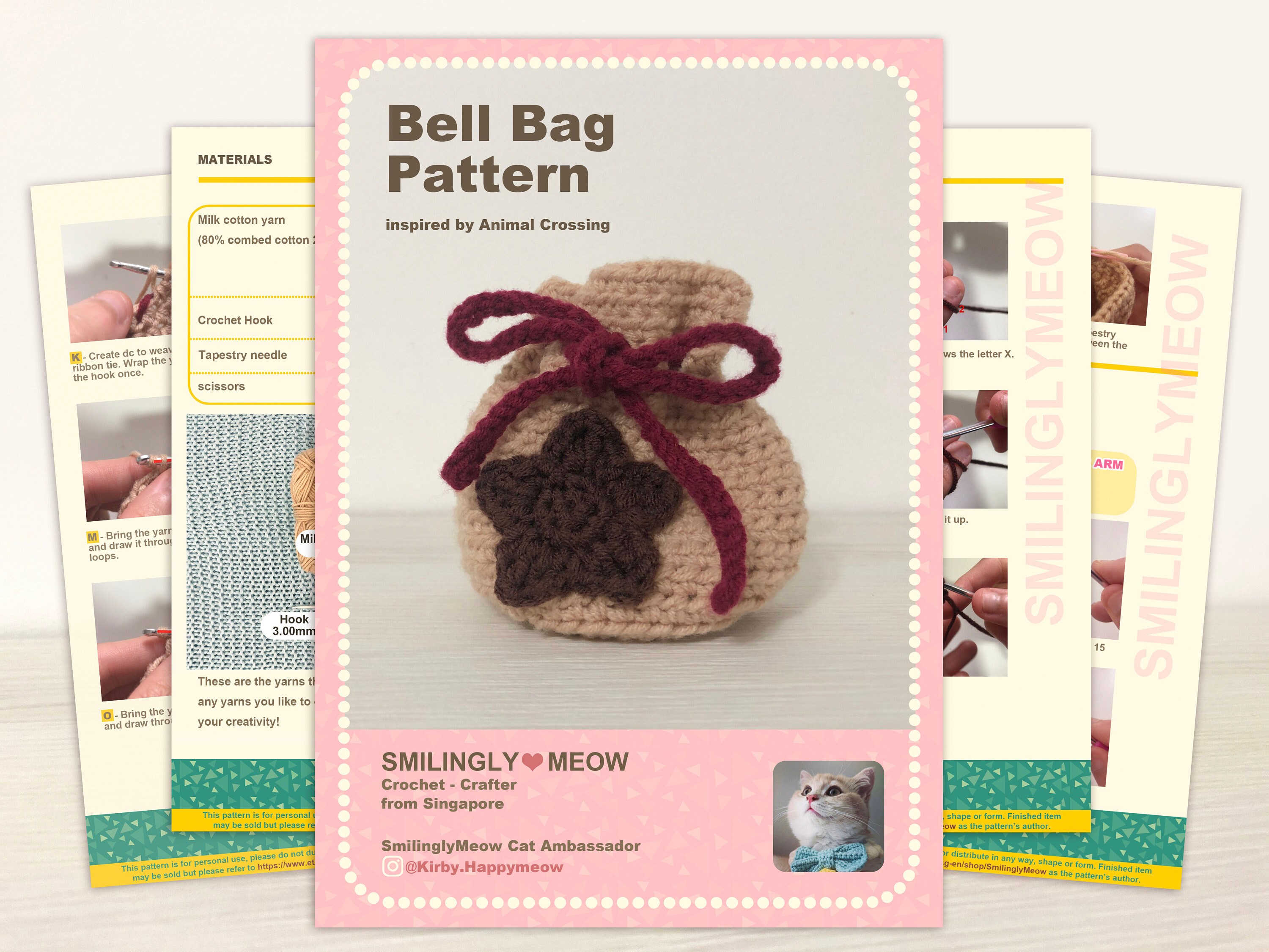 Animal Crossing Bell Bag Crochet Pattern Etsy New Zealand