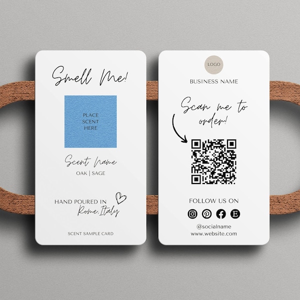 Candle Wax Scent Sample Card - Etsy