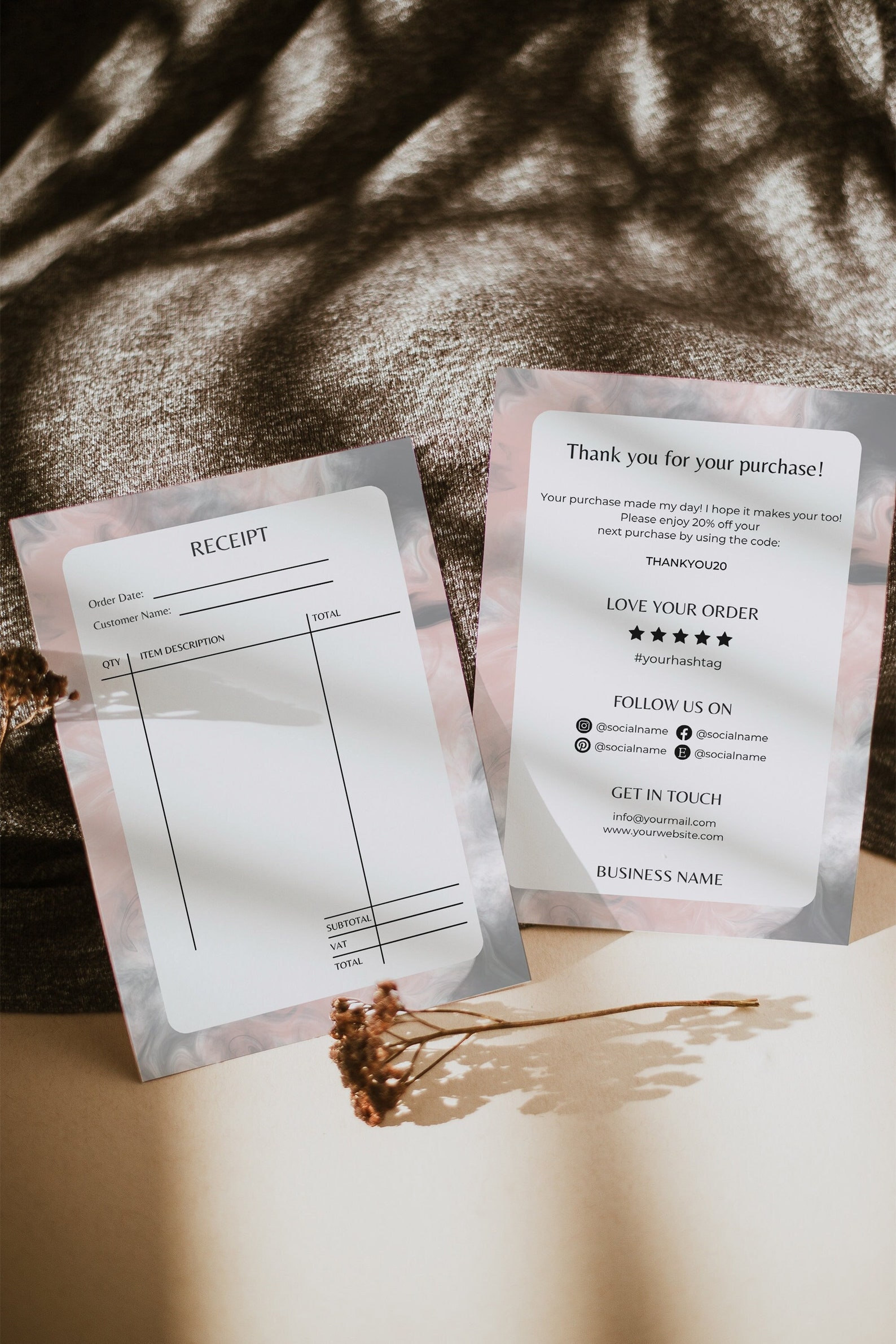 Editable Simple Receipt Template, Luxury Order Receipt Form Template ...