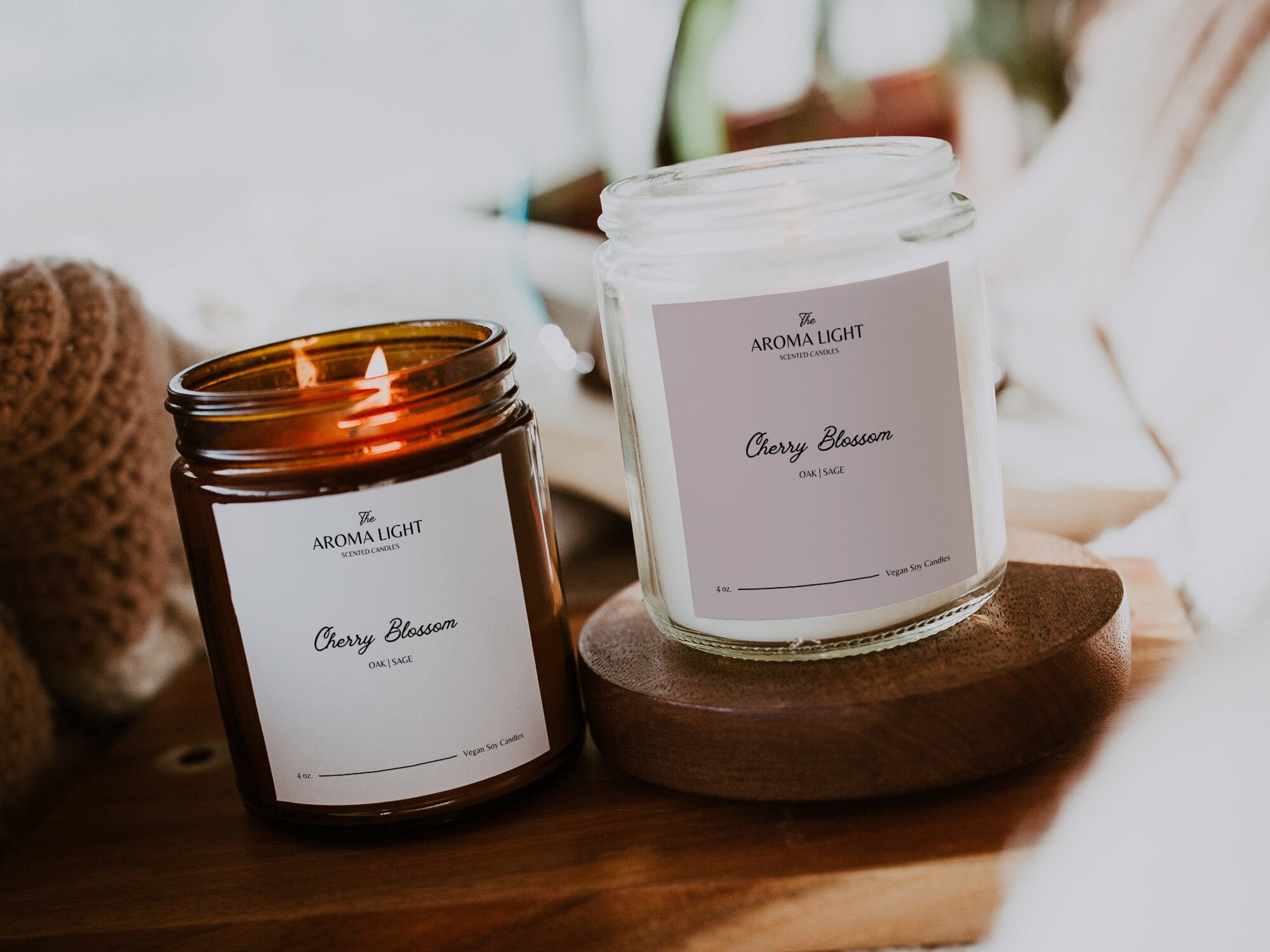 Editable Luxury Candle Label Template, Customizable Candle Jar Label ...