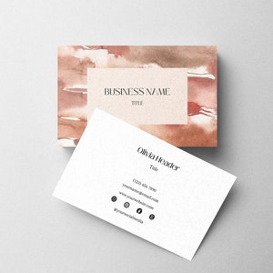 Abstrakte Visitenkarten Vorlage, Sofort Download Moderne Visitenkarte, Bearbeitbare Minimale Visitenkarte, DIY Visitenkarte, Erschwingliche Karte