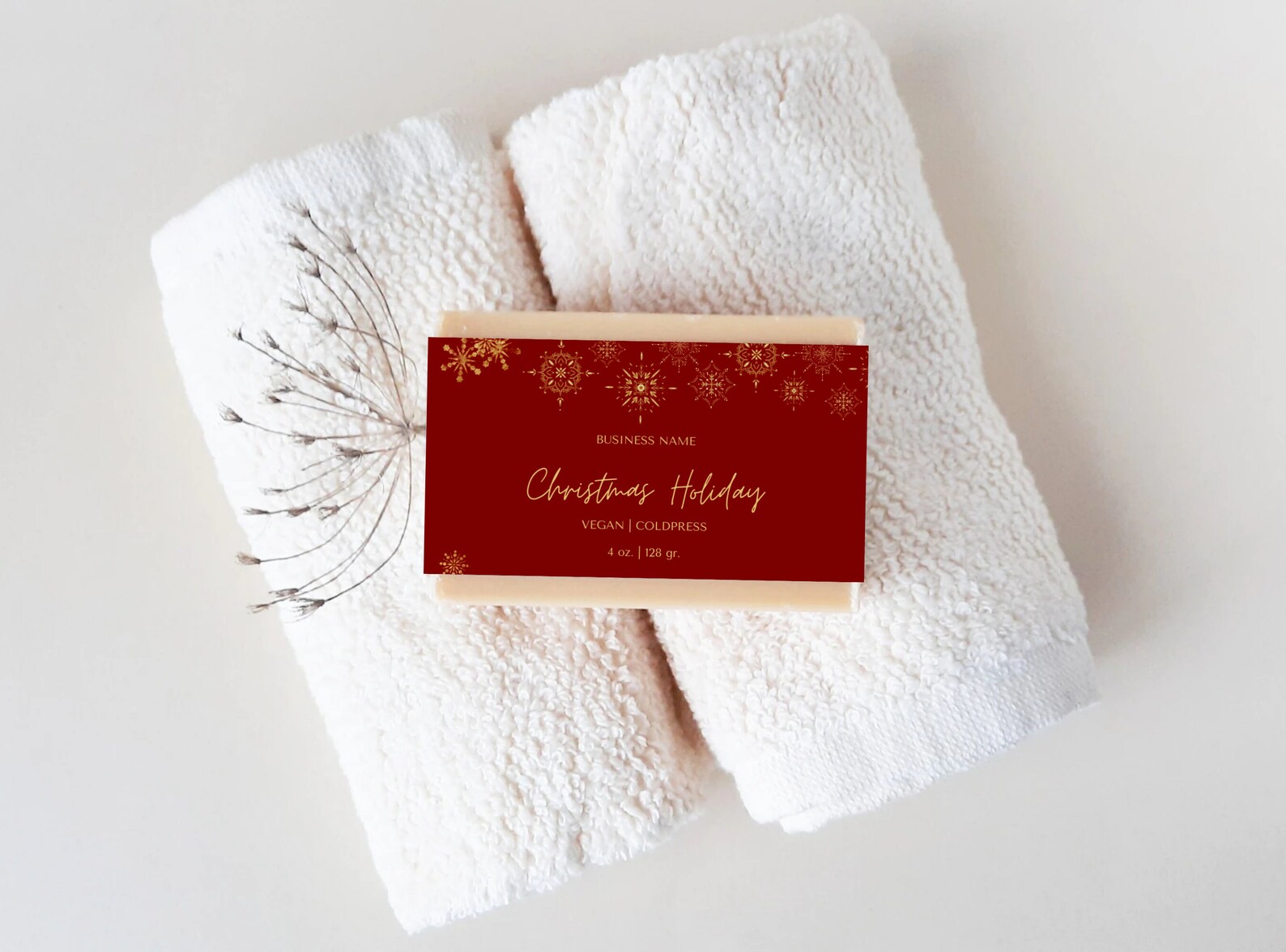 Christmas Soap Label Template, Editable Soap Label Template, DIY Soap ...