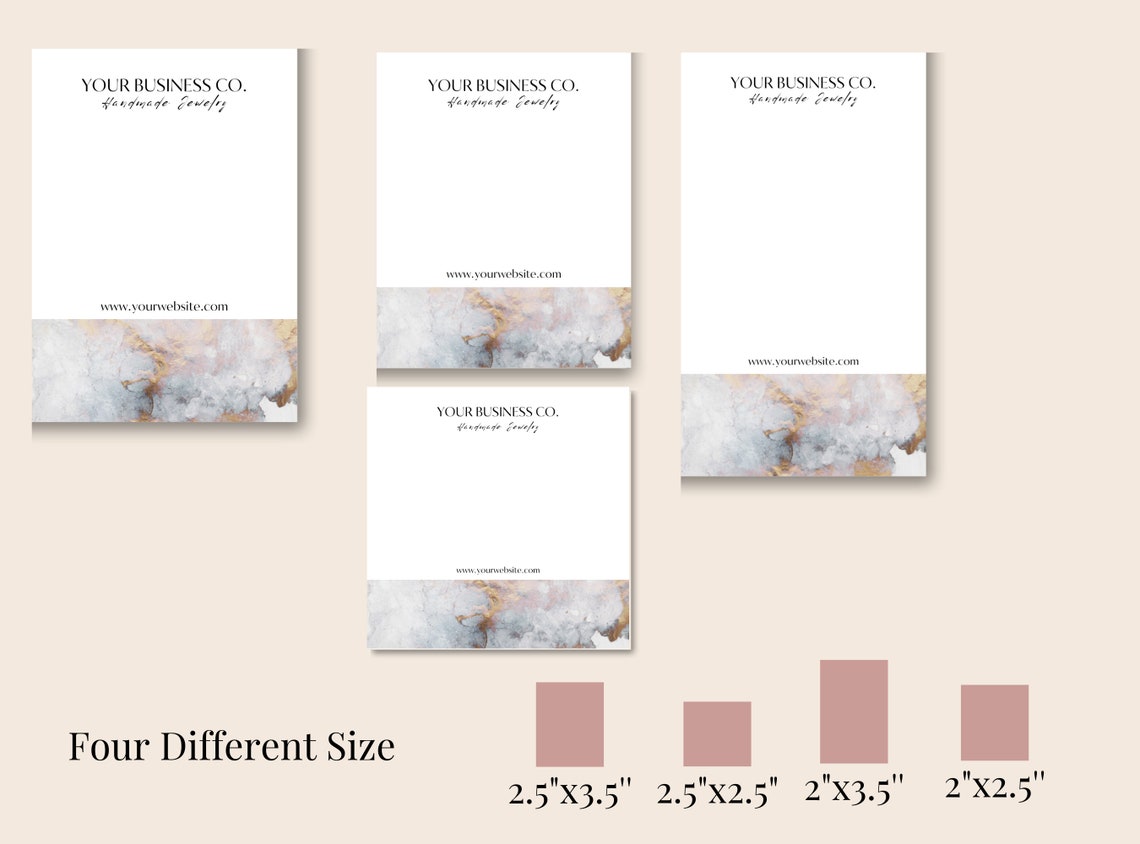 Editable Earring Card Template, Jewelry Display Card Printable, Custom ...