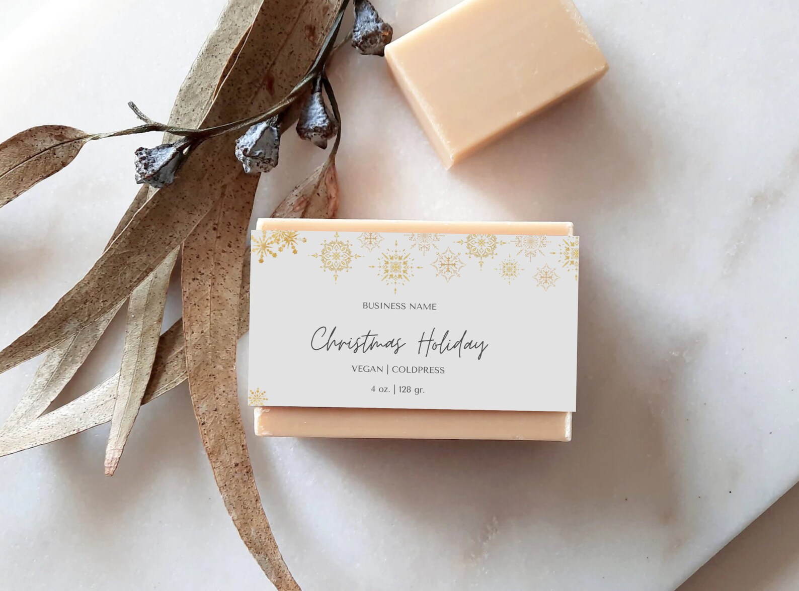 Christmas Soap Label Template Editable Soap Label Template - Etsy