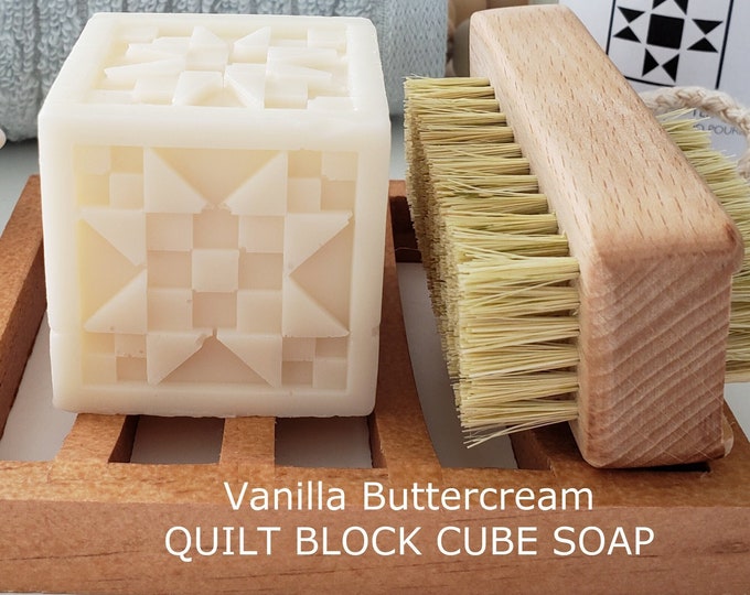 Quilt Block Cube Soap Singles Pick Your Scent 4 Oz. Weight Perfect Gift