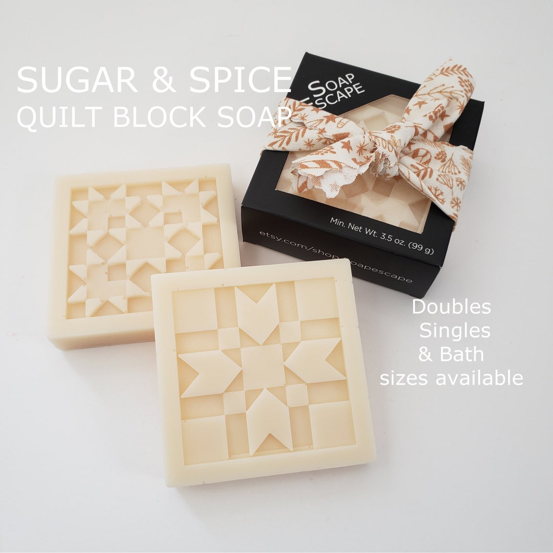 Sugar & Spice Quilt Block Soap Sweet Bakery Cinnamon and Etsy