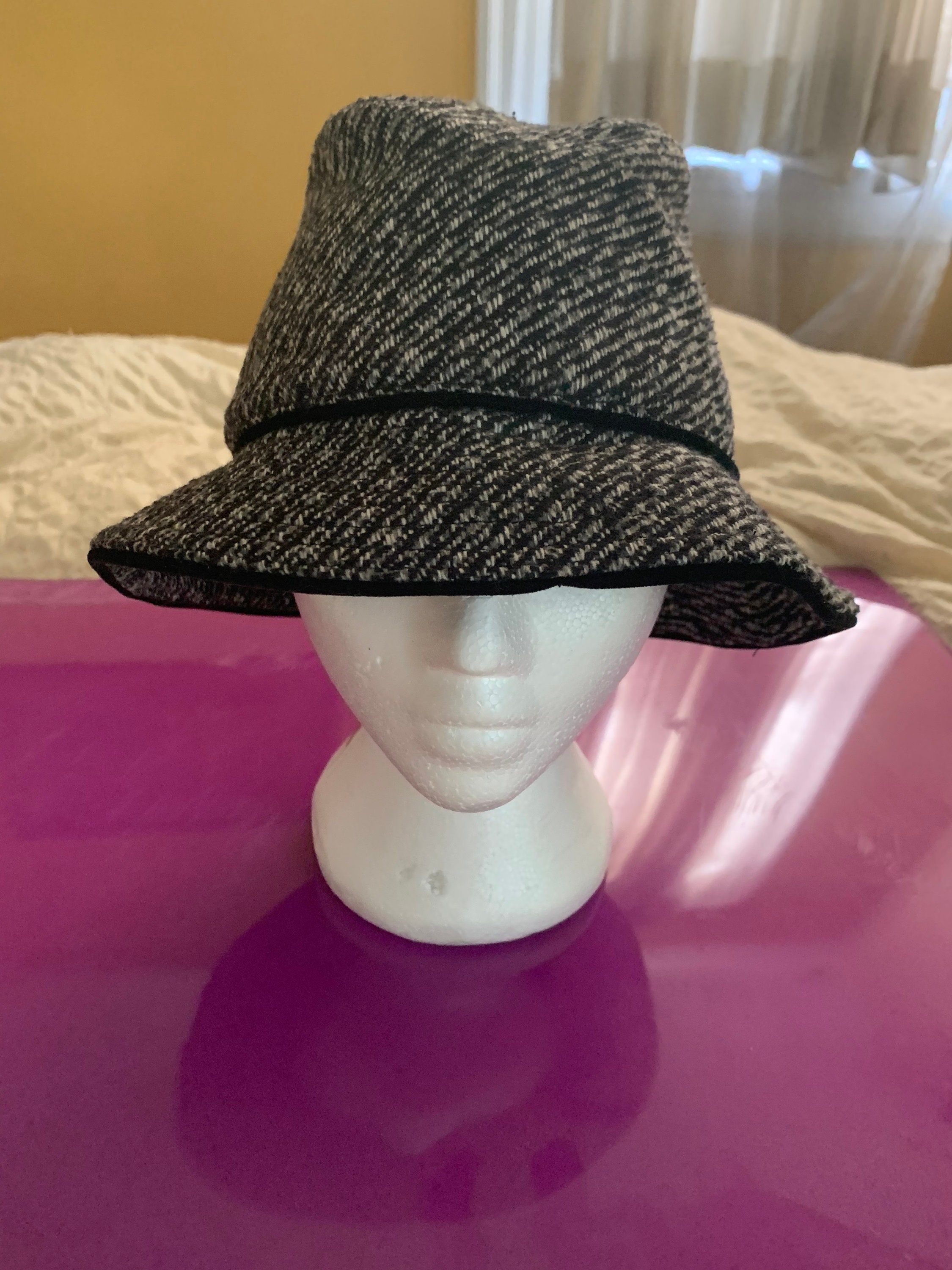 Trendy Giovannio Tweed Bucket Hat Etsy UK