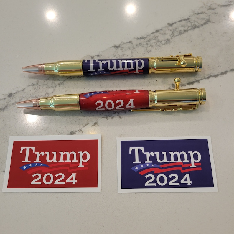 Trump Rally Pen Trump 2024 Label Cast Pen Blank for .30 Cal Bolt Action Pen Kits - Etsy