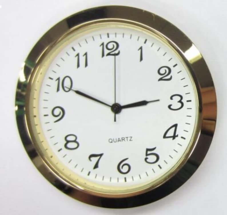 21/8 55MM PREMIUM QUARTZ CLOCK Insert Metal Case 3 Etsy