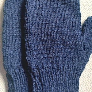 Handmade Knitted Mittens - Women's Medium/Large Winter Gloves