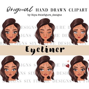 Eyeliner Tattoo Stages of Healing Clipart Eyeliner Aftercare - Etsy