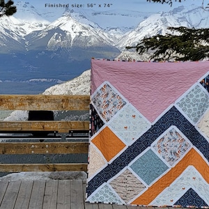 Bundle of 5 PDF Quilt Patterns, containing Easy and Intermediate Quilt Patterns.