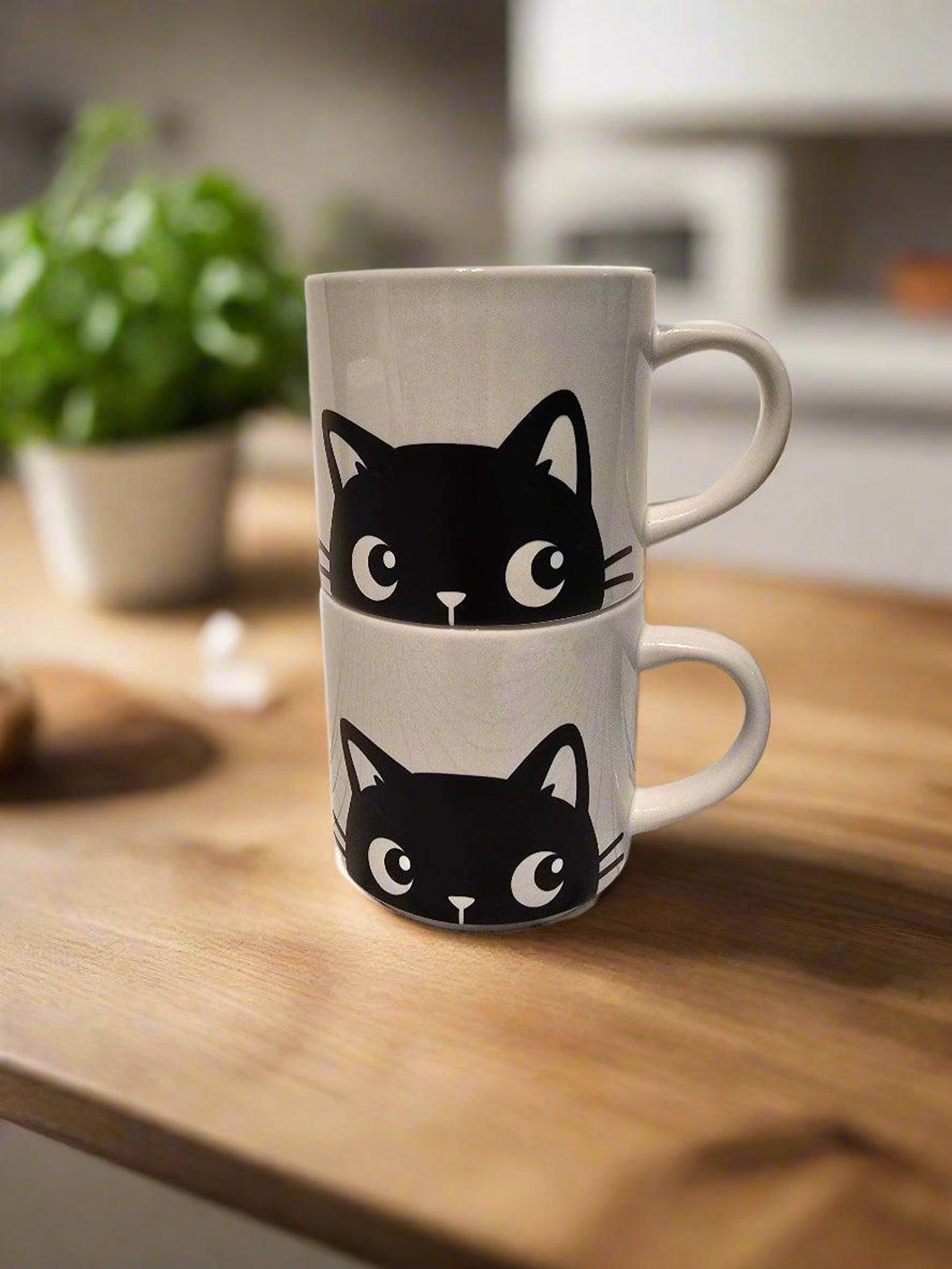 Stackable Cat Ceramic Coffee Mug. - Etsy