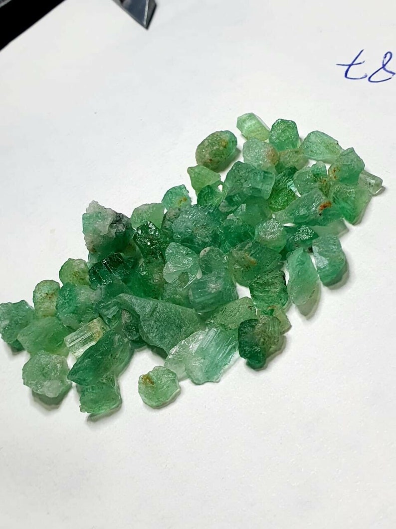 Natural Raw emerald crystals 88 Carat From Afghanistan | Etsy