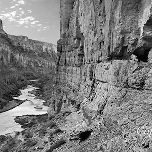 Nankoweep, Grand Canyon (H-XL) Black and White Landscape/Fine Art Photography