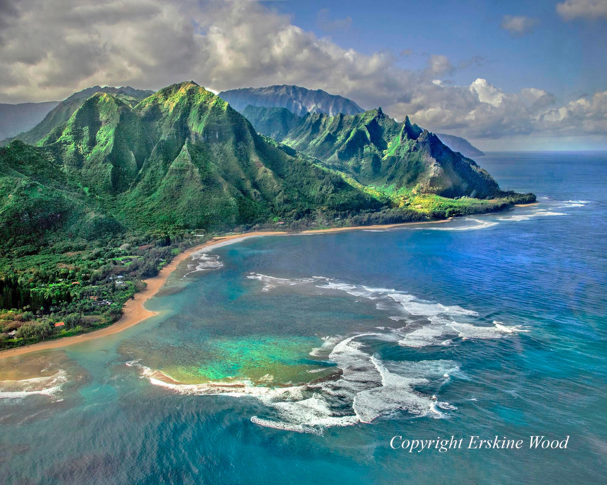 Tunnels Beach, Kauai, Hawaii H, Landscape/nature Photography Etsy