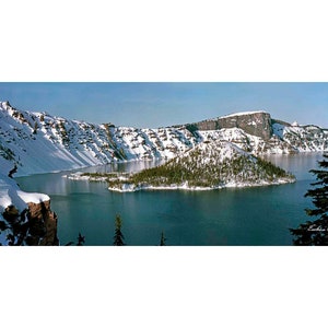 Crater Lake, Wizard Island, Oregon Cascades (H-XL)