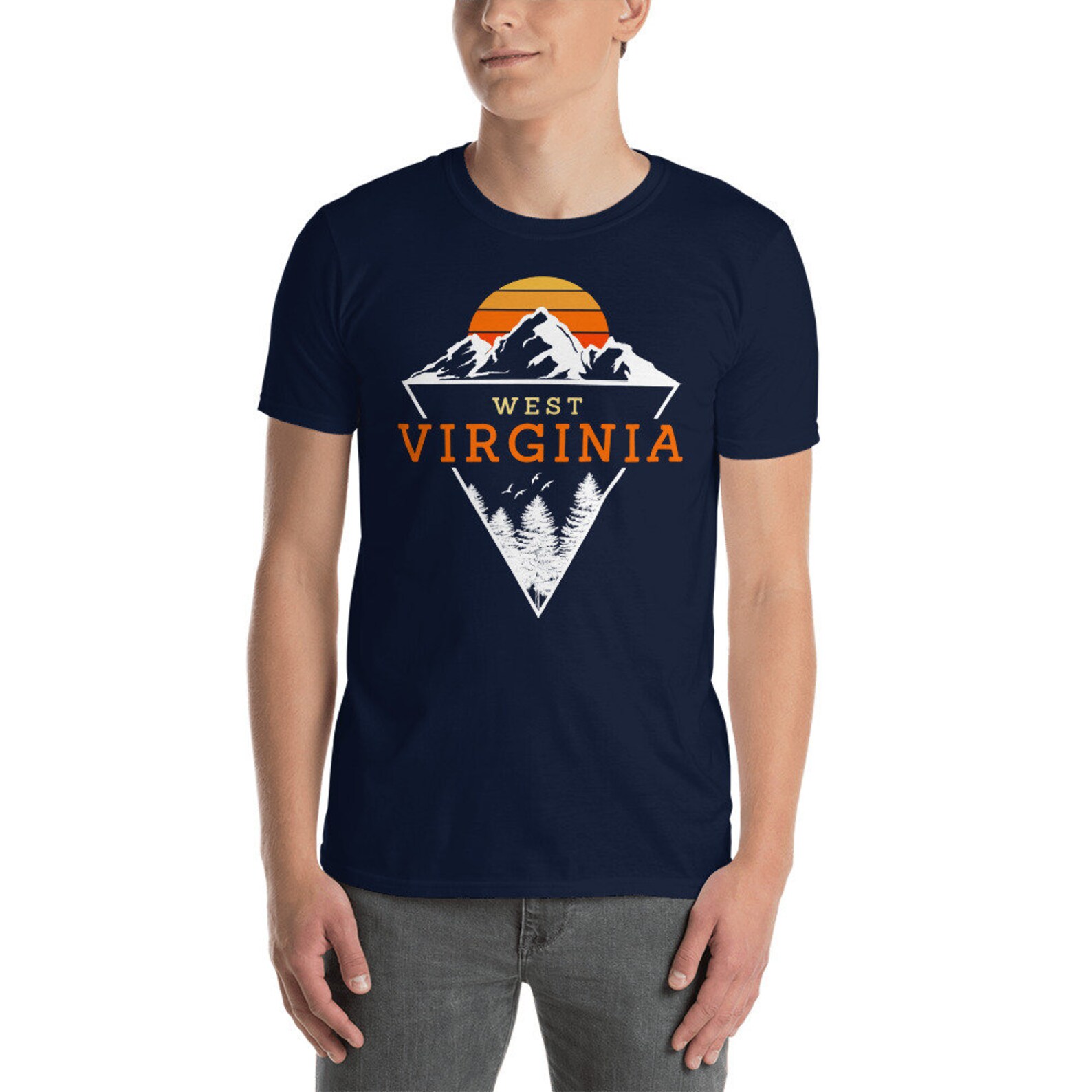 West Virginia TShirt USA Gift State Tee West Virginia Etsy