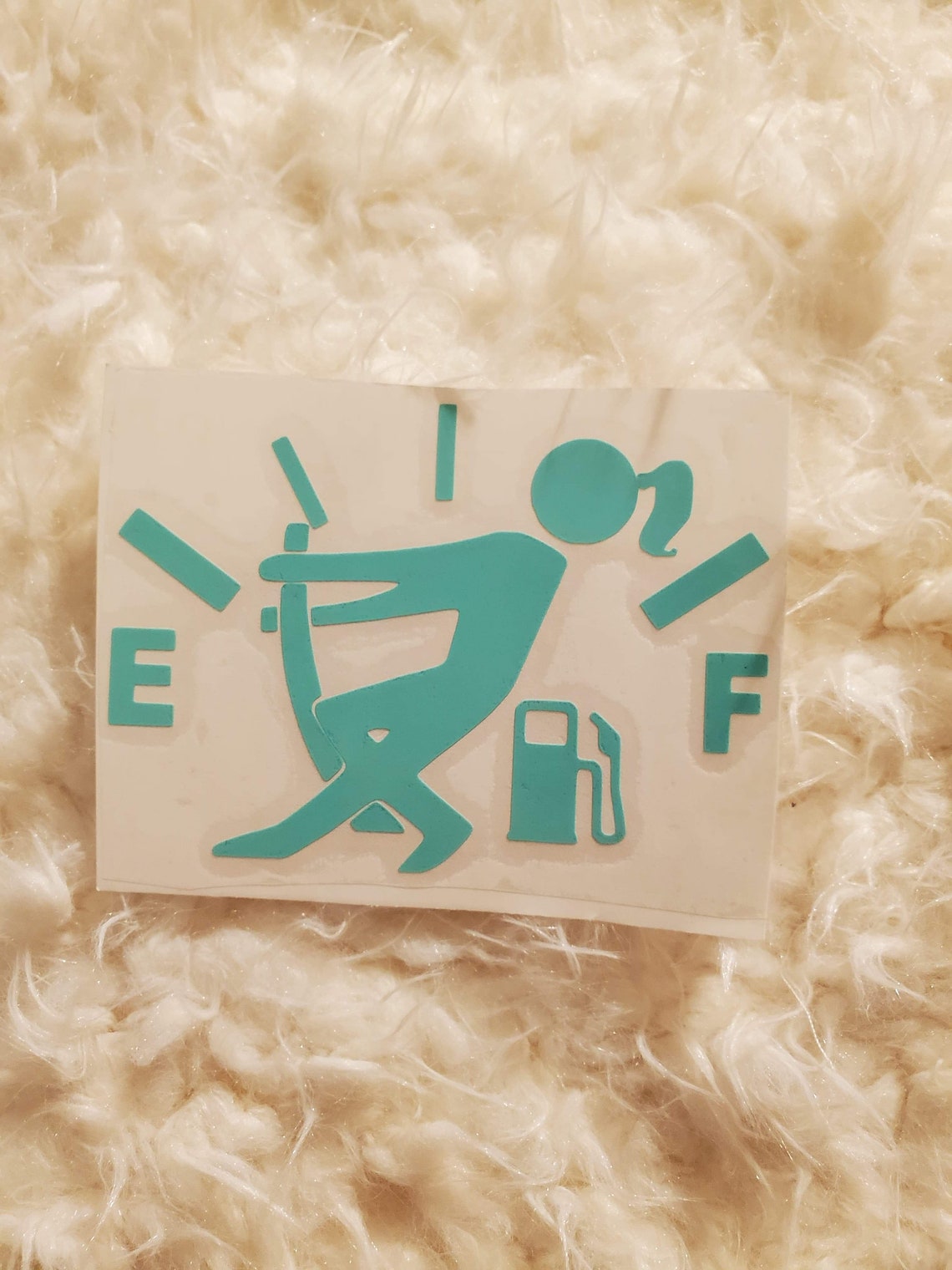 Female Empty Gas Tank Decal Etsy