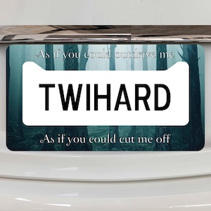 Vampire Movie License Plate Frame: Funny Moody Pacific Northwest Auto Accessory