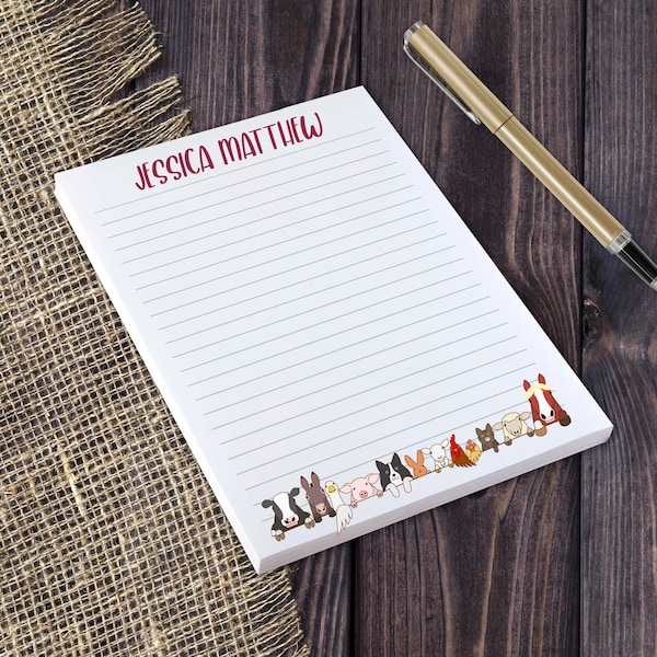 Personalized Notepads Etsy