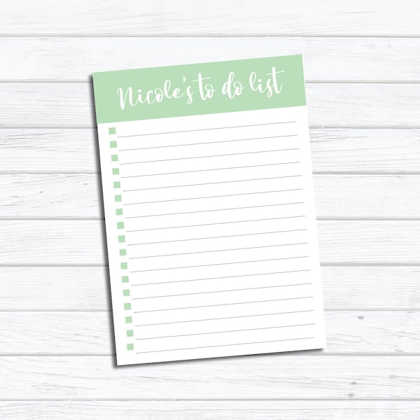 Personalized To Do List Notepad | Custom Planner | Personalized | Perfect Gift