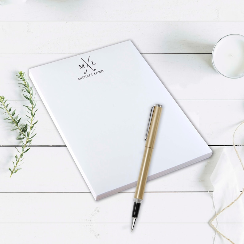 Personalized Golf Notepad: Custom Stationery Gift for Golfer - Etsy