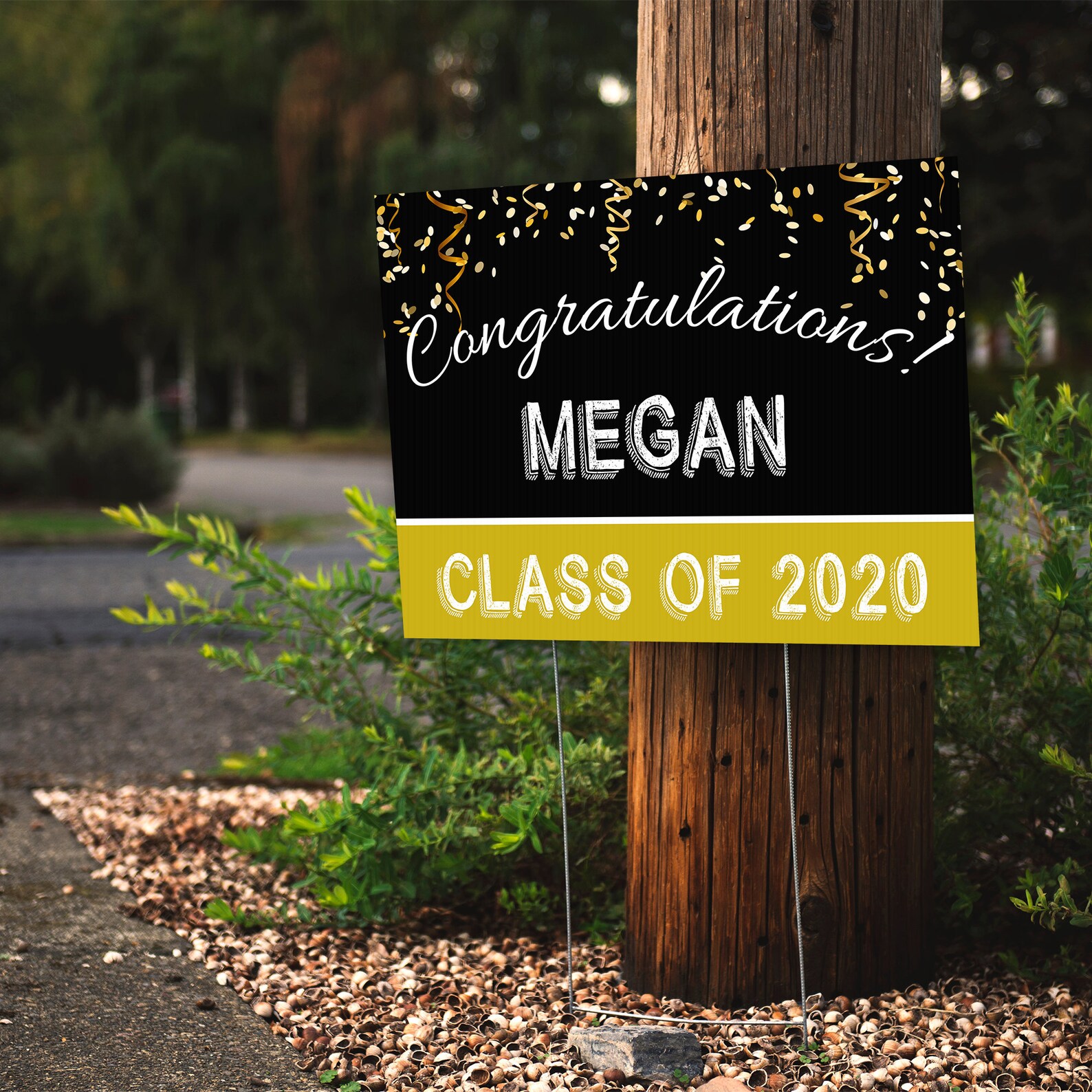 Congratulations Graduate Yard Sign FREE GROUND SHIPPING Etsy