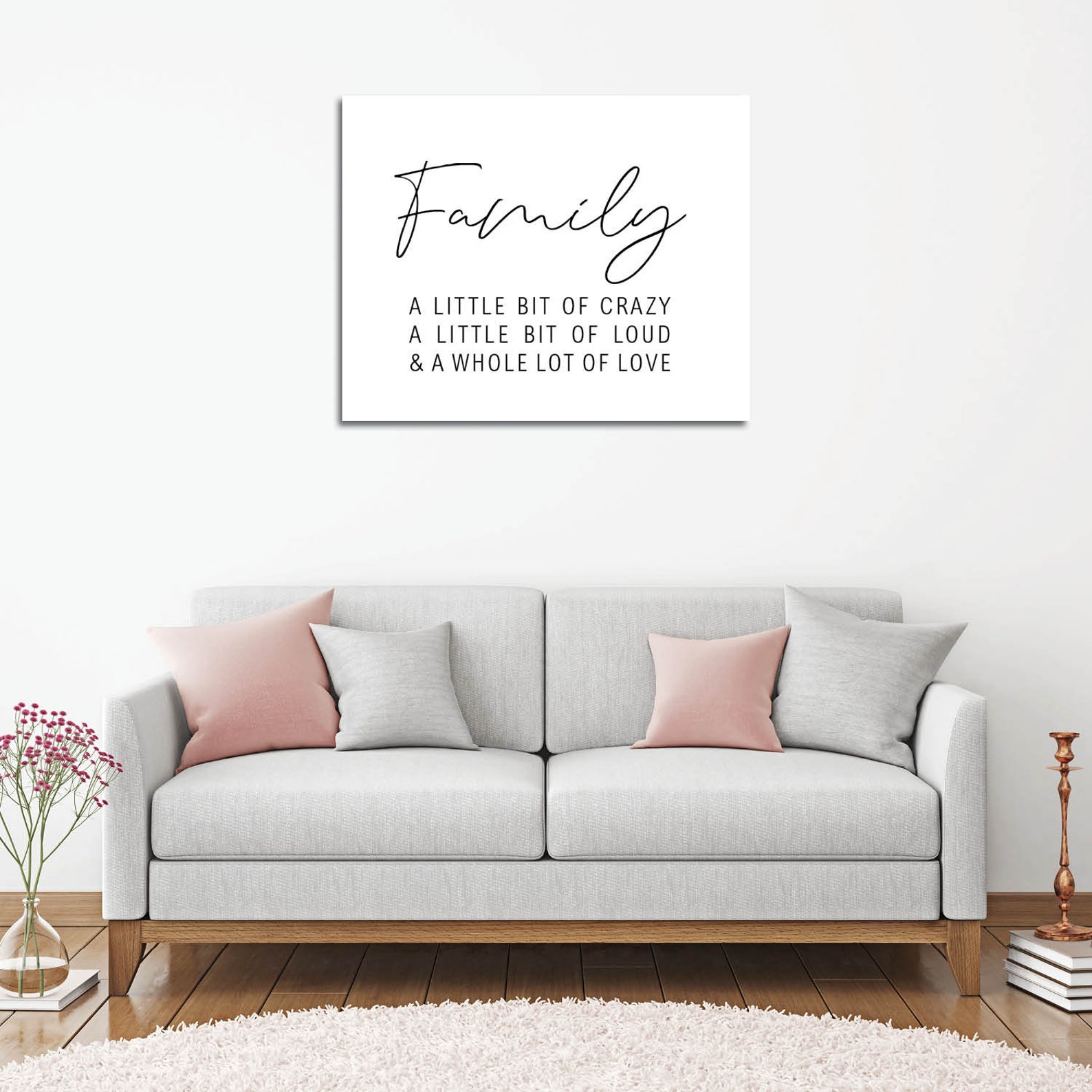 Family CANVAS ART PRINT Wall Decor Living Room Wall Art - Etsy UK