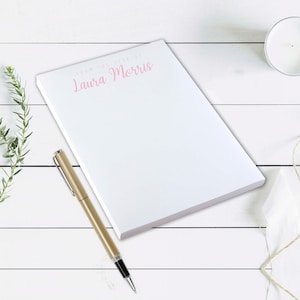 From The Desk Of Personalized Notepad, Personalized Stationary, Custom Writing Pad, Gift,