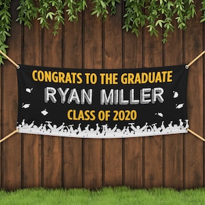 Graduation Custom Premium Vinyl Banners 3ftx9ft with Grommets FREE GROUND SHIPPING