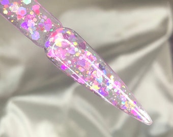 First Love Glitter Acrylic Powder,Dip Powder,Acrylic Powder for Nails,Dip Nail Powder, Glitter Acrylic Powder | Valentines
