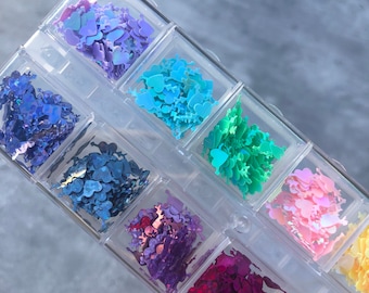 Arrow Hearts Sequin Set Valentines Day Nail Art Glitter