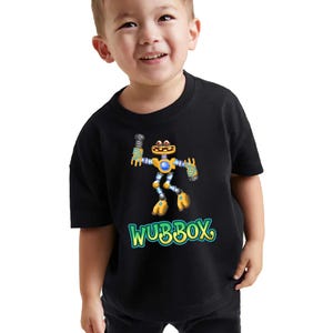Personalized Wubbox shirt for toddlers; Fast & free shipping in the USA