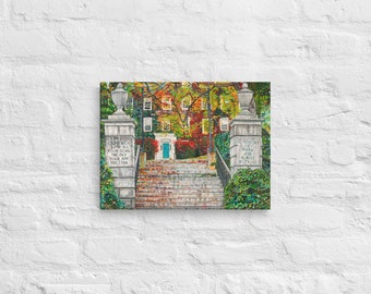 Canvas of Williams College's Hopkins Gate Art
