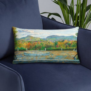 Amherst College Memorial Hill Throw Pillow