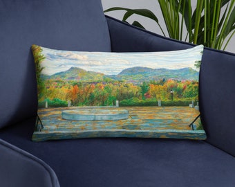 Amherst College Memorial Hill Throw Pillow
