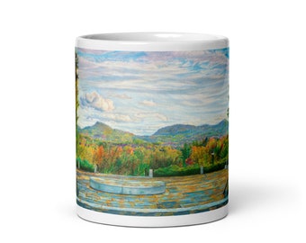 Mug with Amherst College Memorial Hill Artwork