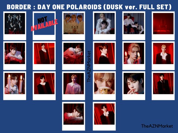 Enhypen Border Day One Polaroids Dusk Dawn Ver Single Etsy Norway