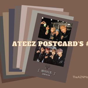 ATEEZ 1st Fan Club Official FANCLUB ATINY KIT Members Only Photobook  Postcard