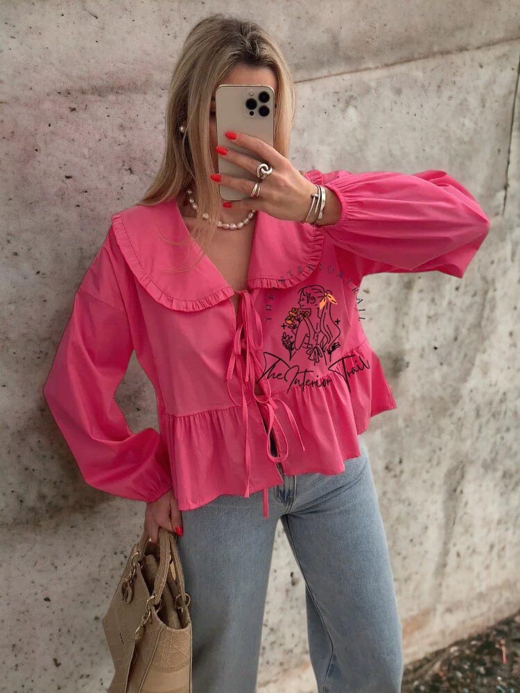 Bowknot Blouse Etsy UK