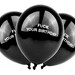 Funny Birthday Balloons | Fuck Your Birthday | 12 Large Black Latex Balloons | NSFW Party Decor