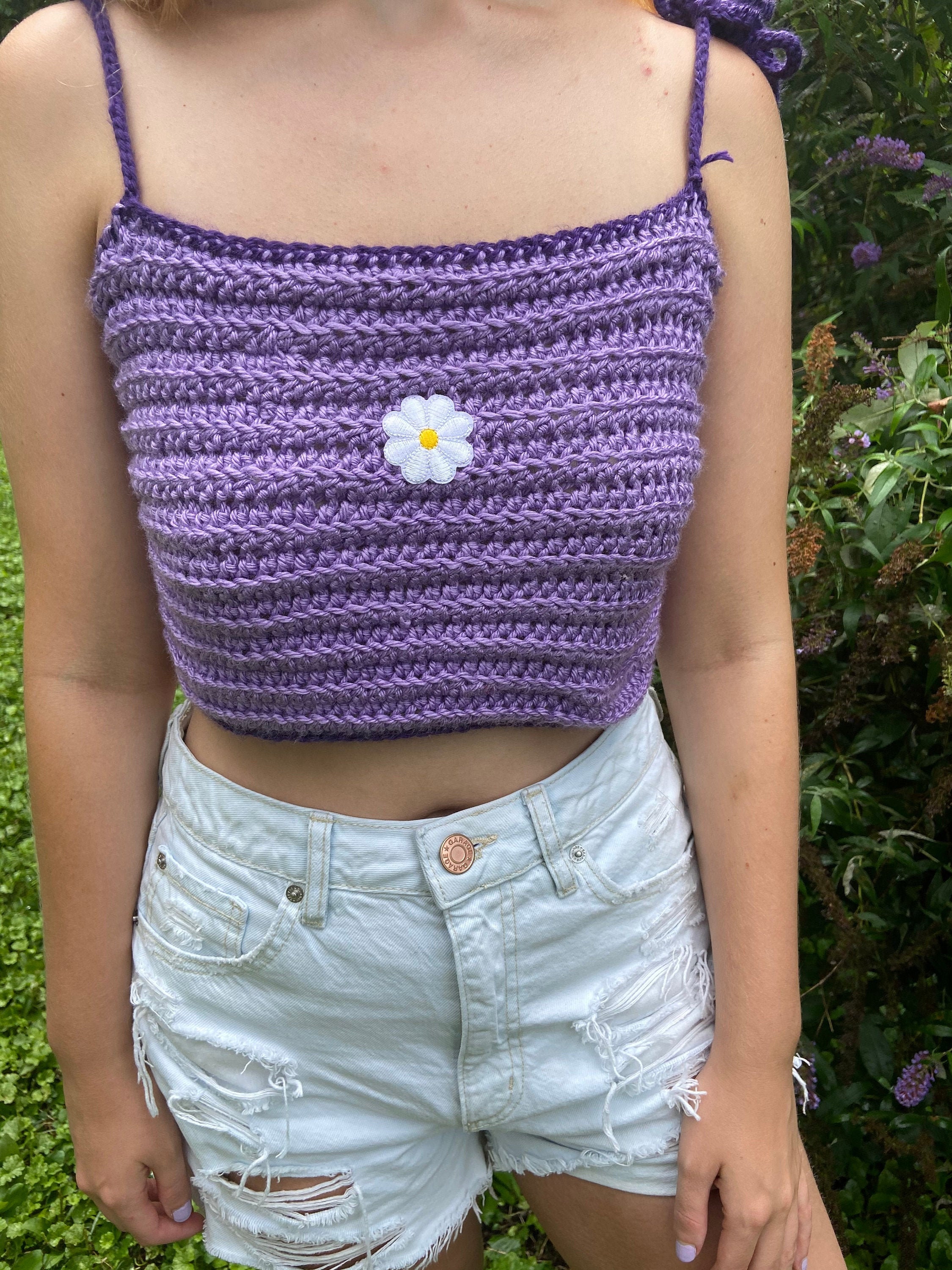 Purple Crochet Tank Purple Crochet Tank