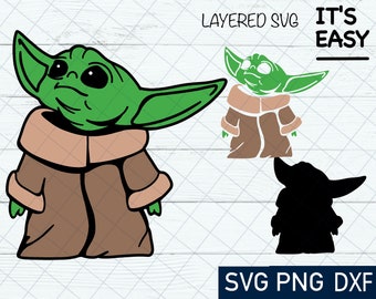 Download Baby yoda svg | Etsy