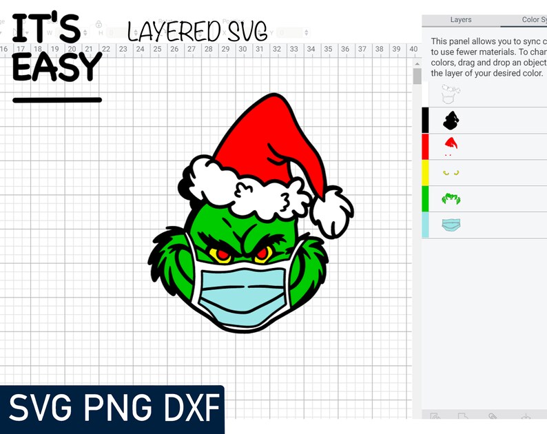 Download Layered svg Christmas Svg Grinch Bundle Face Grinch Svg | Etsy