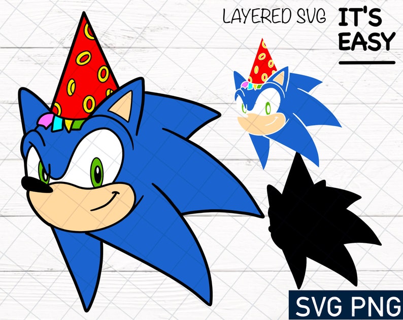 Download Layered svg files for cricut Sonic birthday party SVG and ...